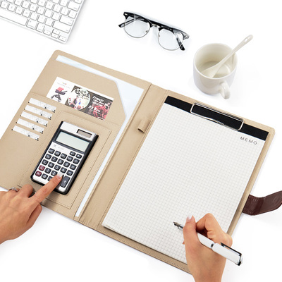 b5多功能文件夾銷售經(jīng)理夾商務辦公用品寫字墊板夾簽約合同資料夾